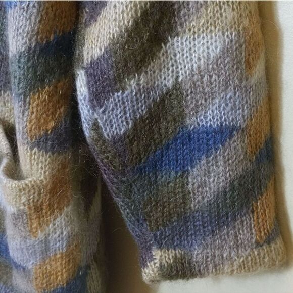 Vintage Susan Bristol Mohair Wool Toggle Sweater Jacket Cardigan Oversized Small - Picture 5 of 13